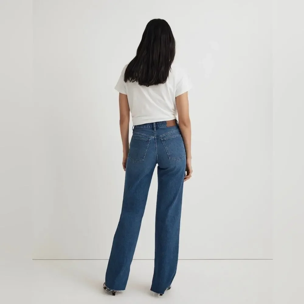 Madewell Baggy Straight high-rise blue jeans size 33 - Picture 2 of 8